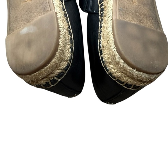 SAM EDELMAN Womens Black Cap Beef Rolled Kesia Platform Slip On Shoes Size 7.5 - Picture 4 of 8